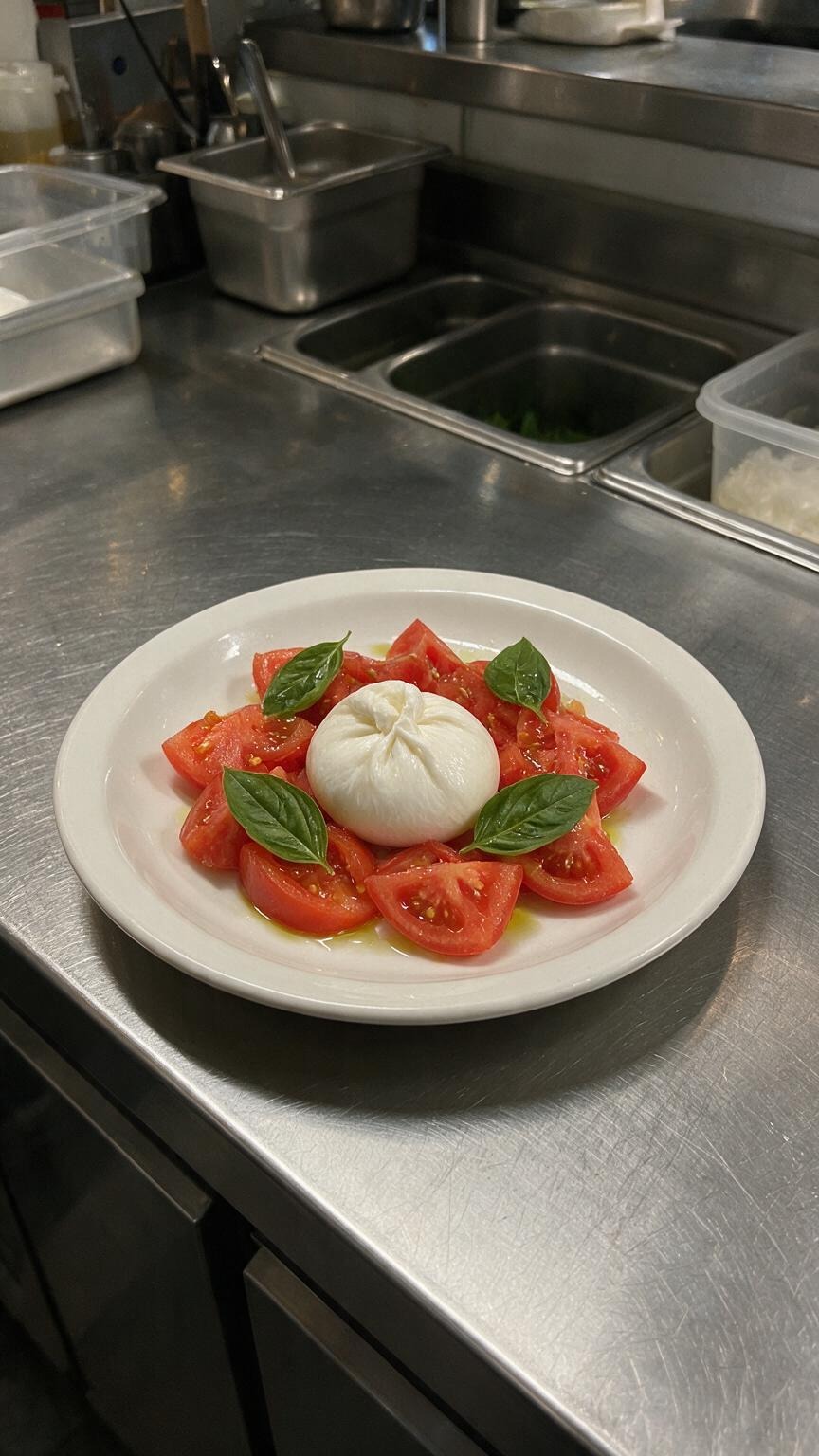 Source image: Burrata with tomatoes