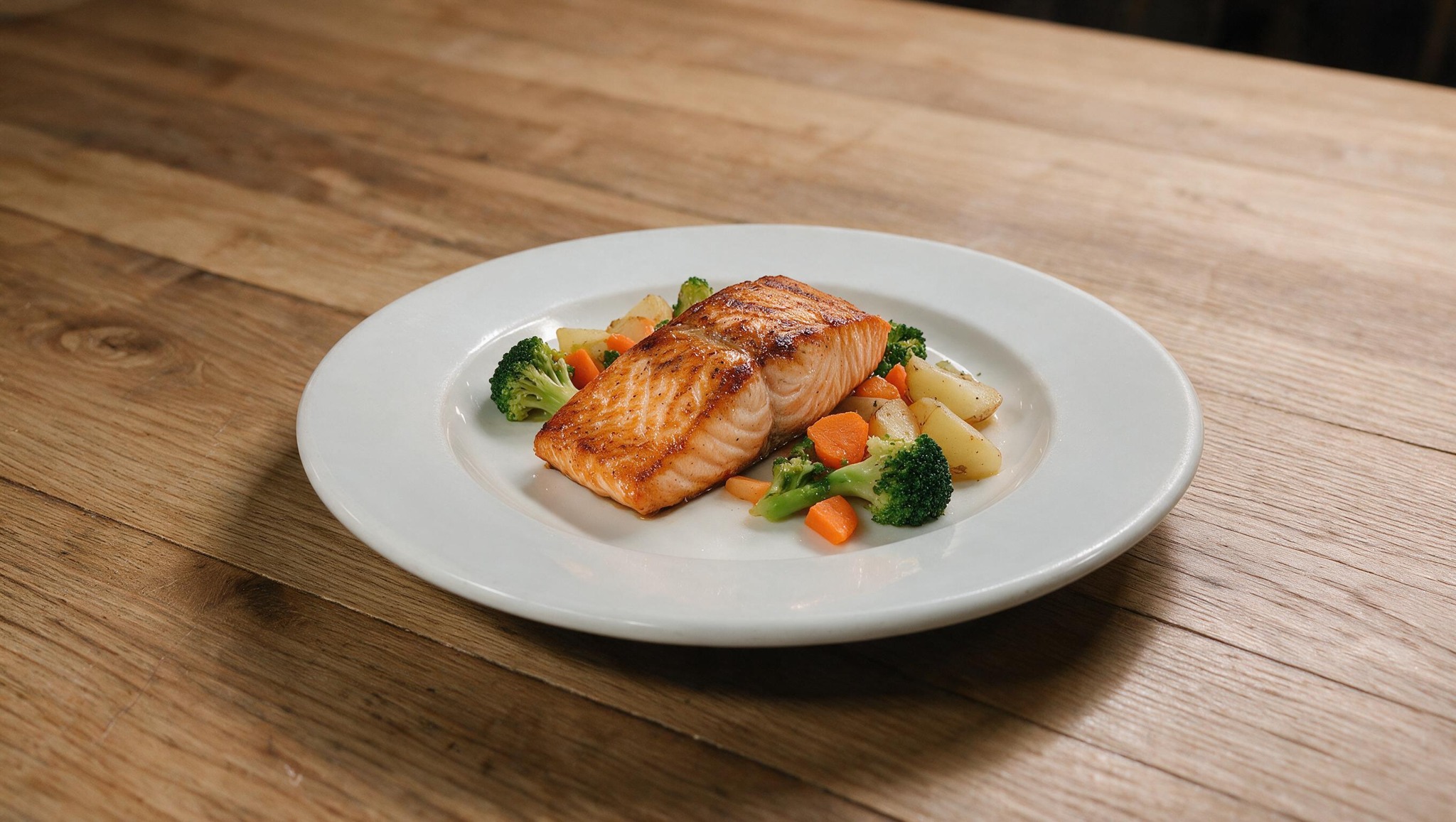 Grilled salmon