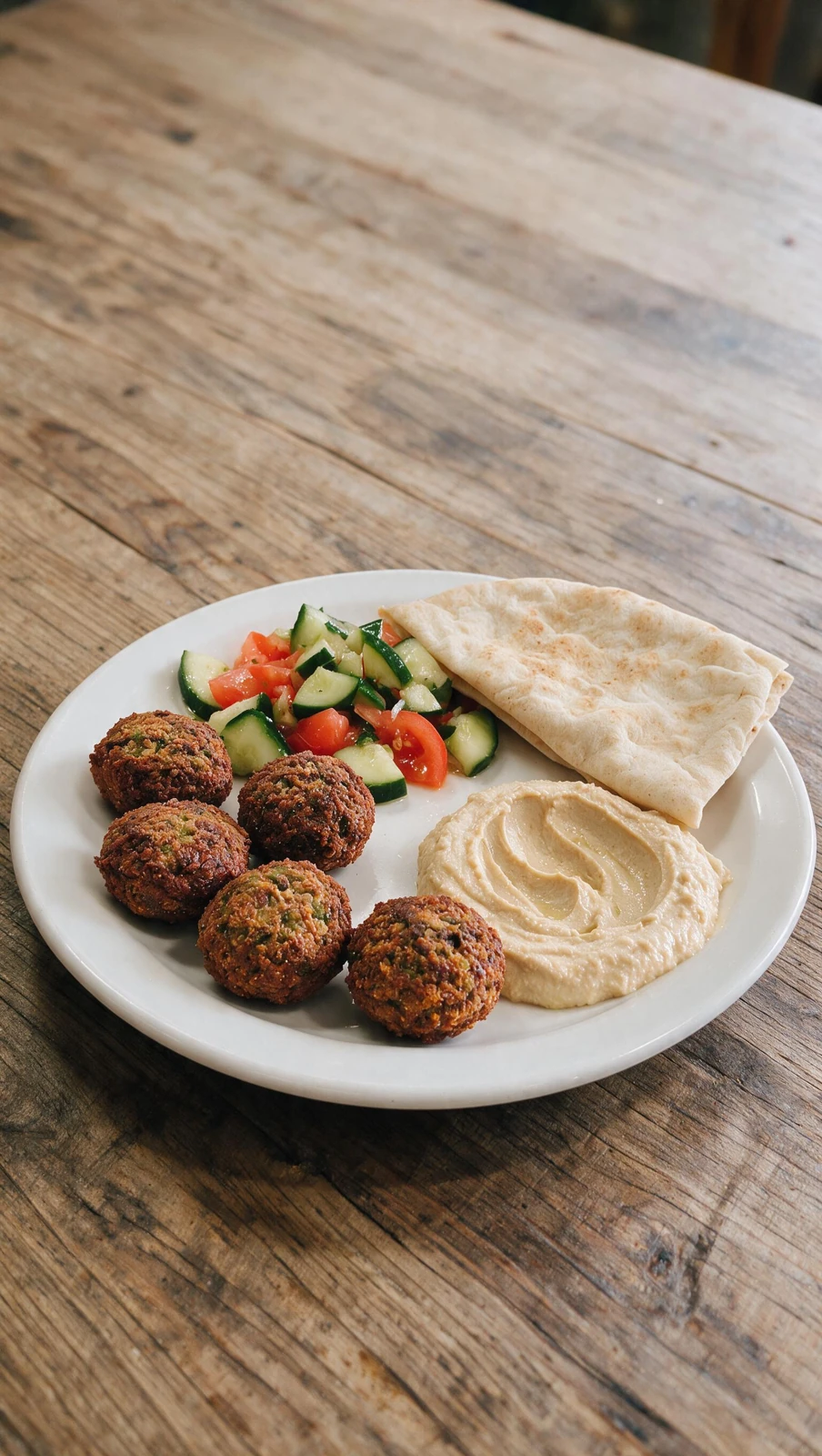 Falafel with hummus